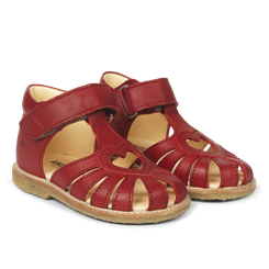 Angulus hjerte sandal med velcro - Rød