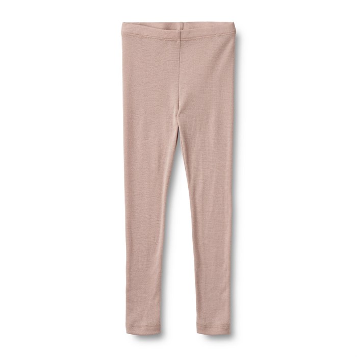 Wheat wool leggings - Dry rose