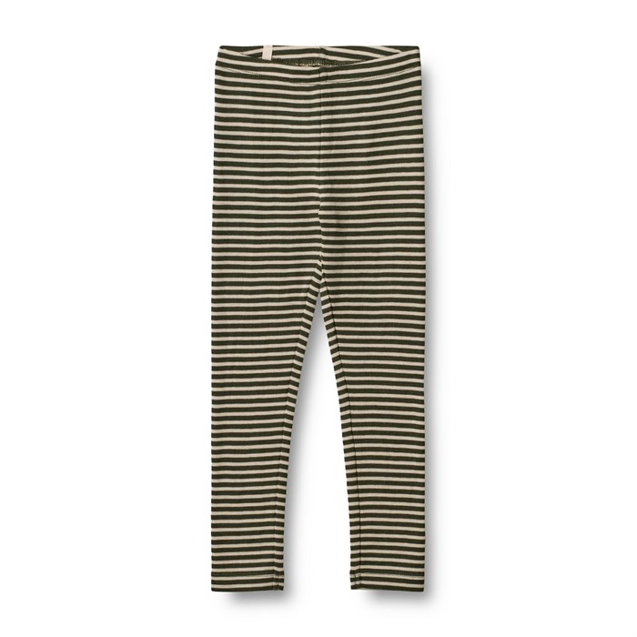 Wheat wool leggings - Green stripe