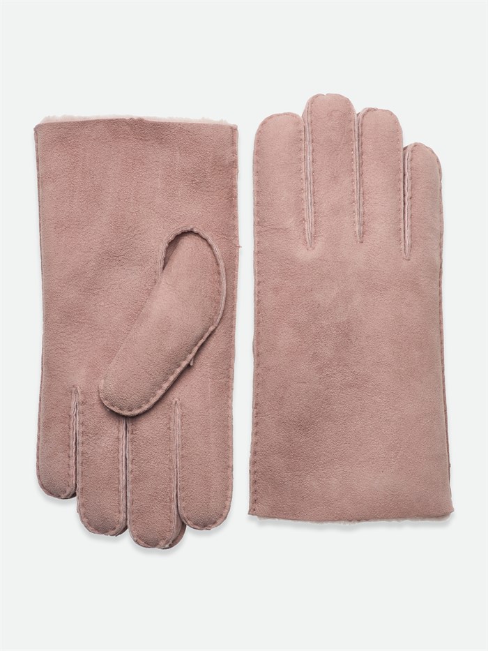 Rosemunde Sydney Shearling gloves - Vintage powder