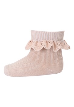 MP Lisa socks w/lace - Rose Dust
