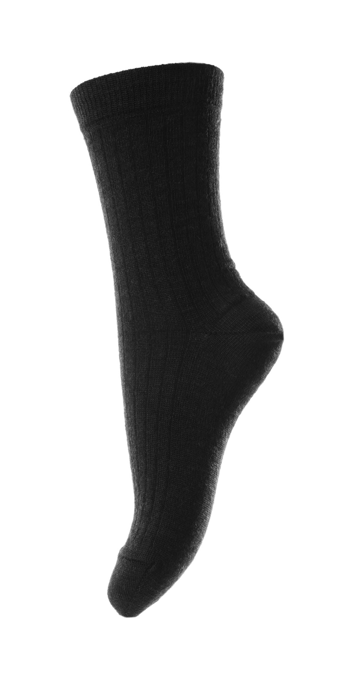 MP Wool Rib socks - Black