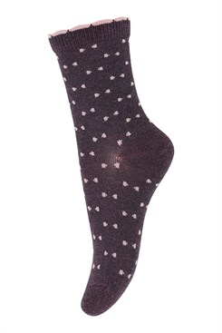 MP Bea glitter socks - Dark Purple