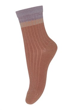 MP Norma glitter socks - Copper Brown