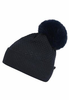 MP Chunky Oslo Beanie w/ fake fur- Navy