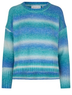 Rosemunde pullover - Aqua gradient