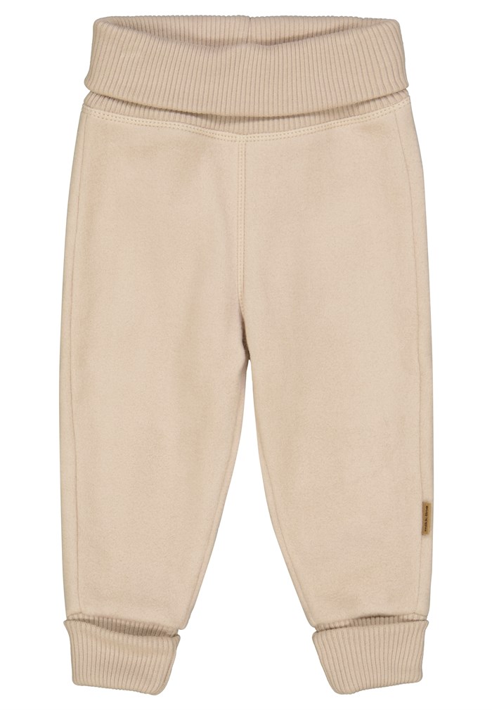 Mikk-Line cotton fleece pants - Warm Taupe