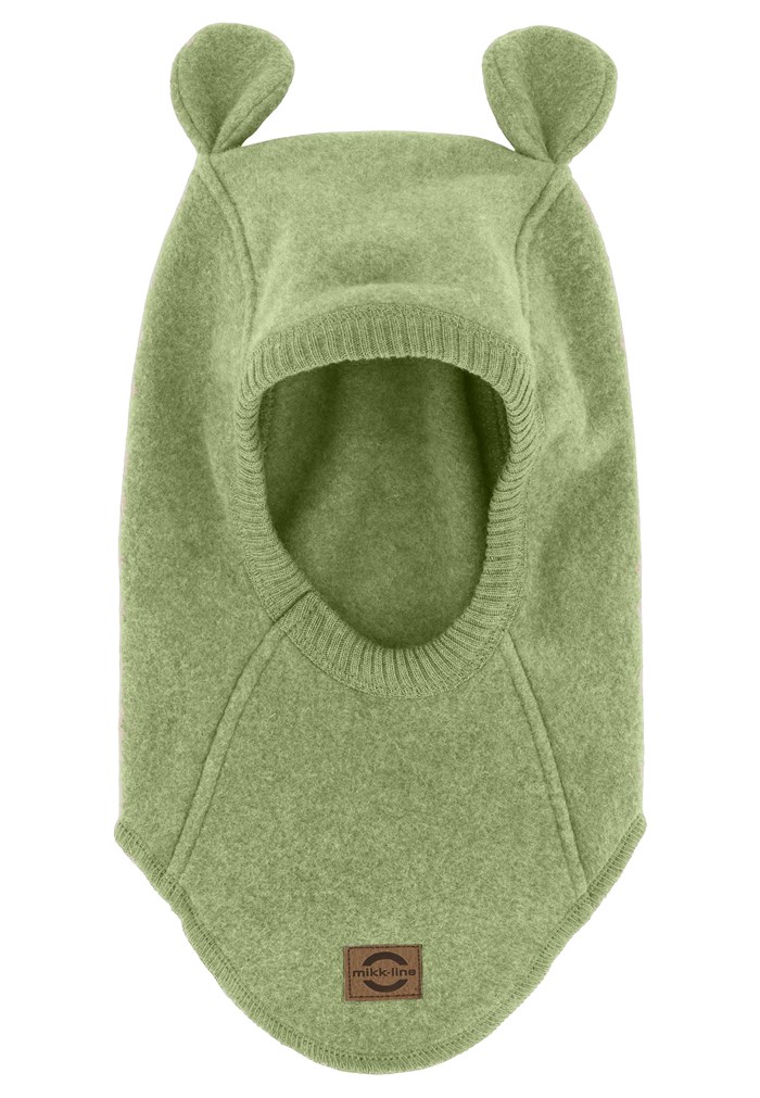 Mikk-Line cottonfleece fullface w/ears - Dried Herb