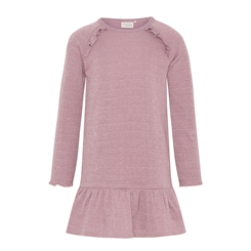 Minymo sweat dress LS - Elderberry