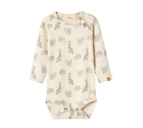 Lil\' Atelier Geo LS slim body - Turtledove animals