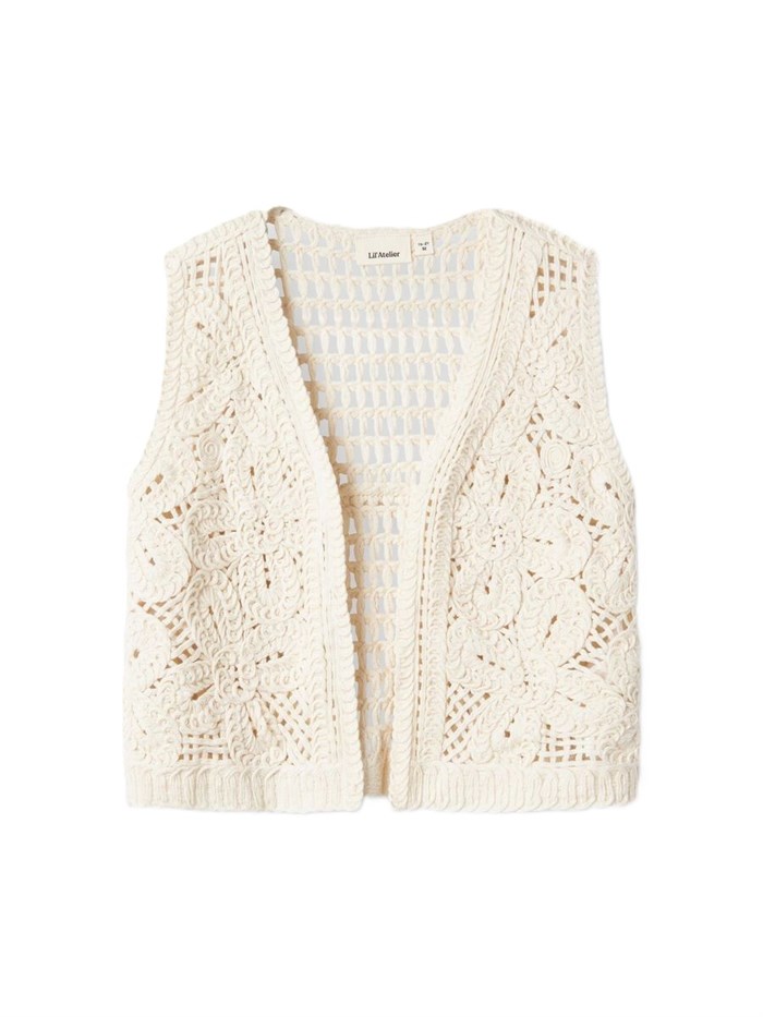 Lil\' Atelier Dagny loose vest - Turtledove melange