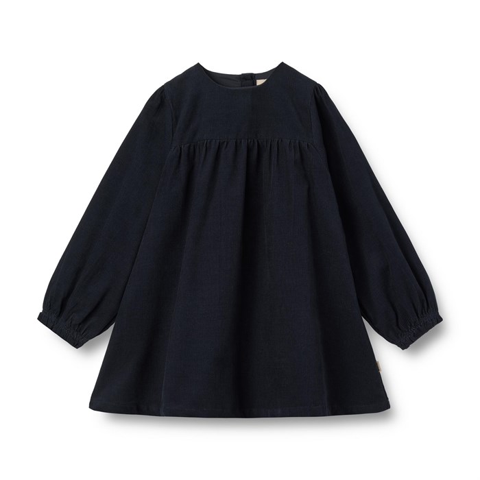 Wheat dress L/S Elvira - Navy