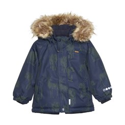 Minymo snow jacket AOP - Parisian Night