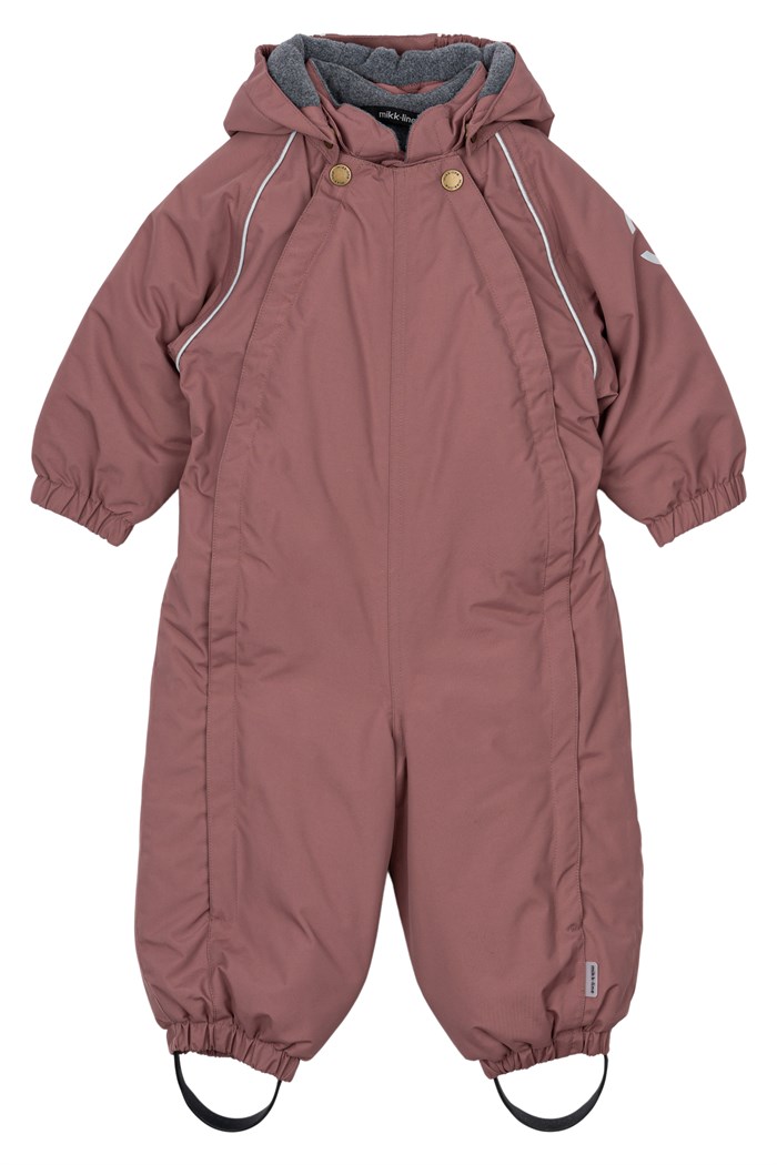 Mikk-Line baby snowsuit Solid - Rose brown