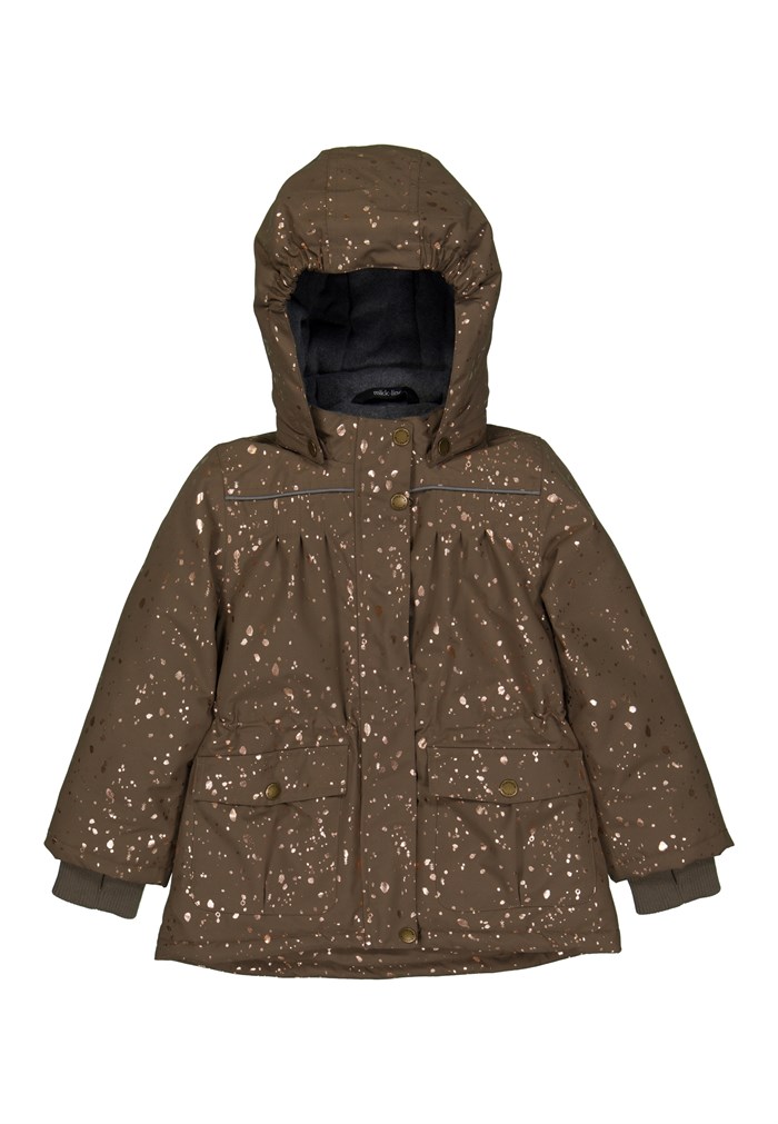 Mikk-Line polyester girls Jacket - Chocolate Chip