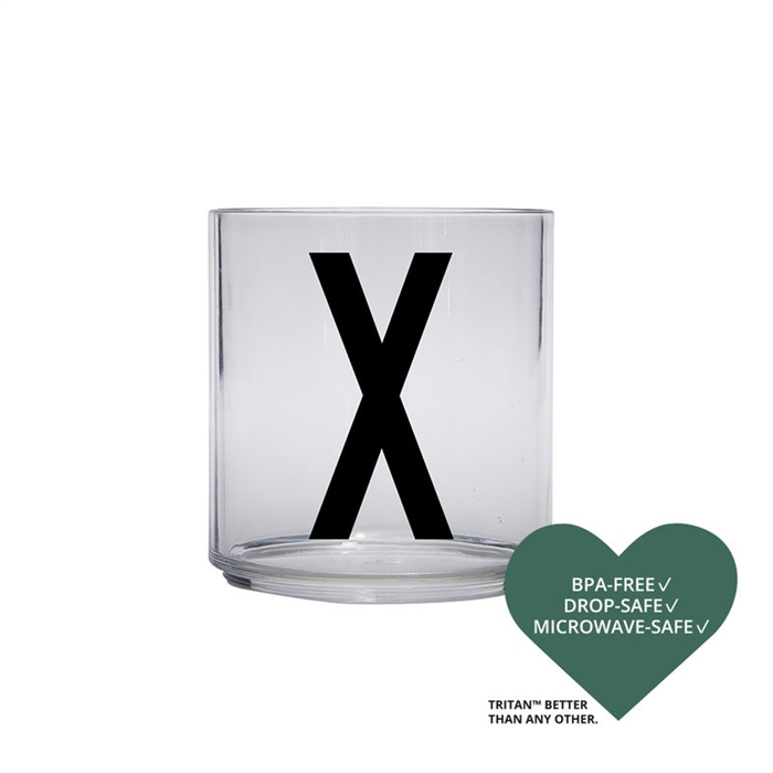 Design Letters Personal tritan drinking glass (X)