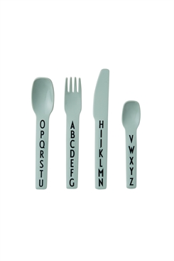 Design Letters cutlery set (green)