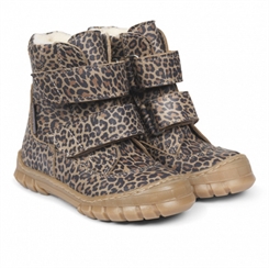 Angulus TEX-støvle med velcrolukning - Leopard