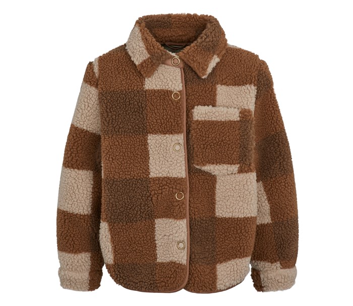 MarMar Teddy Jack fleece jacket - Chunky Hazel Check