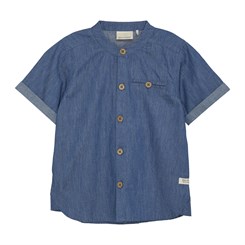 En Fant shirt SS woven - Blue Denim