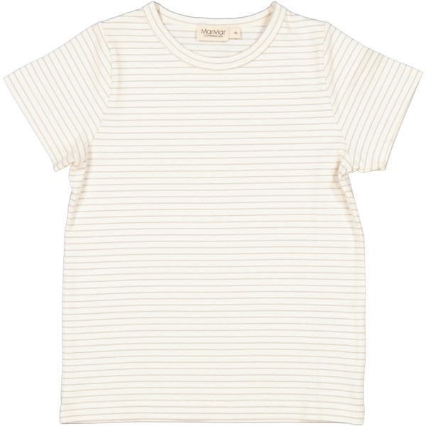 MarMar Tago rib t-shirt SS - White Sage Stripe