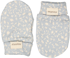 MarMar newborn gloves - Meadow Leaves
