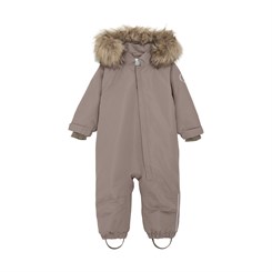 En Fant Baby Snowsuit W. Fake Fur - Pink bark