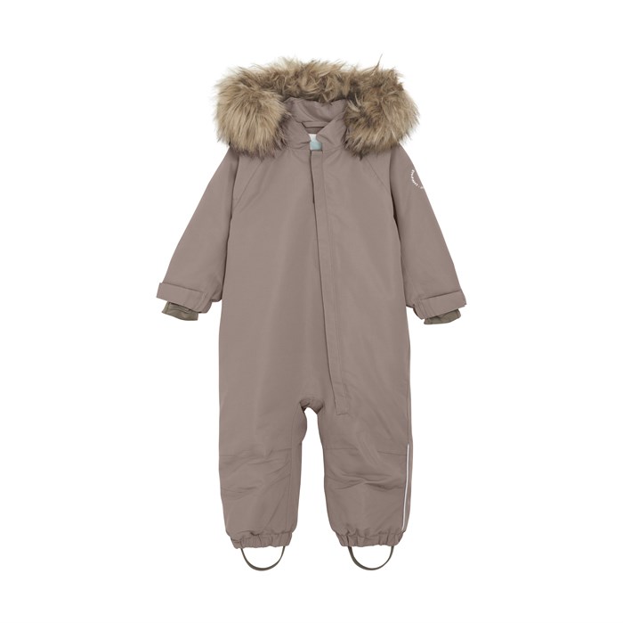 En Fant Baby Snowsuit W. Fake Fur - Pink bark