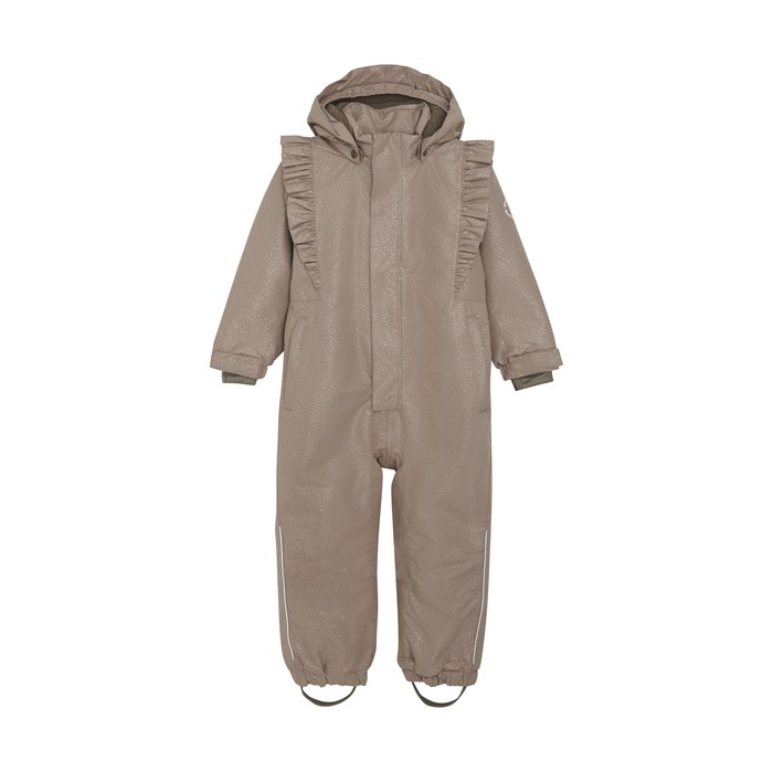 En Fant Snowsuit W. Frill - Pine Bark