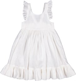 MarMar dress, Danita frill - White