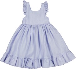 MarMar dress, Danita frill - Blue Mist