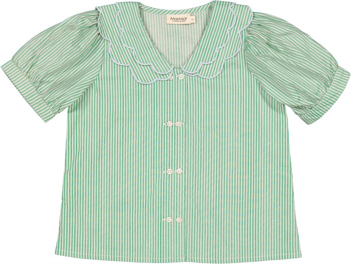 MarMar Tia Shirt - Mint Leaf Stripes