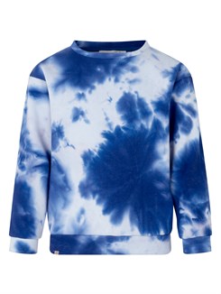 Rosemunde sweatshirt - Very blue tie dye print