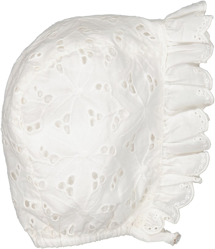 MarMar Acelia Frill hat, Broderie Anglaise - Cloud