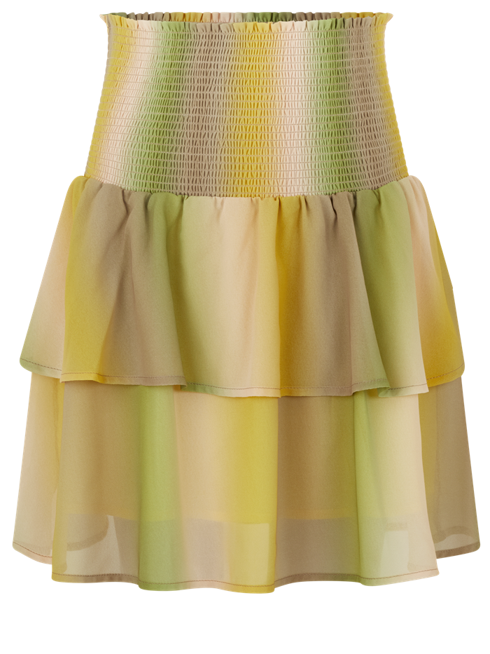 Rosemunde Recycle polyester skirt - Yellow gradient print