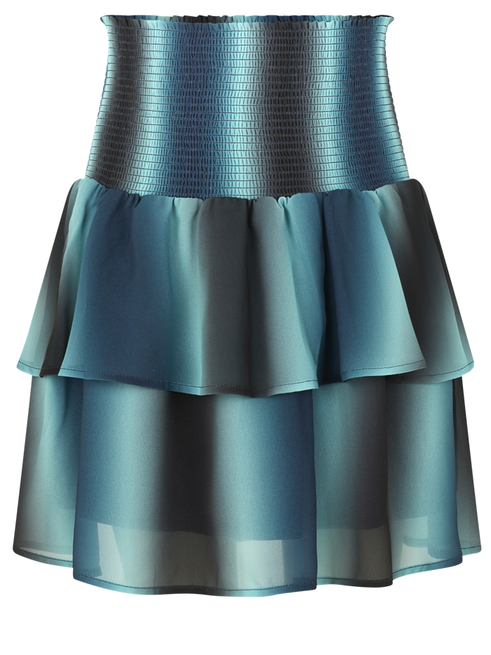 Rosemunde Recycle polyester skirt - Blue gradient print