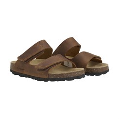 En Fant nubuck Leather sandal - Acorn
