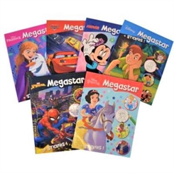 Disney Megastar 208 siders farvebog m/ stickers - Minnie mousse