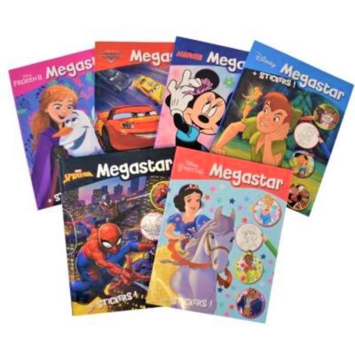 Disney Megastar 208 siders farvebog m/ stickers - Peter Pan