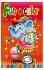 Fun+Color minifarvebog, 64 sider - Elefant