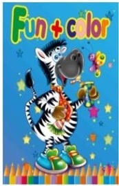Fun+Color minifarvebog, 64 sider - Zebra