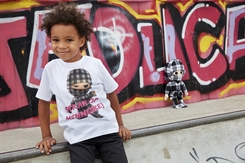 Ternet Ninja - Anders Matthesen - Kids-Up T-shirt "Stram op menneske!" (hvid)