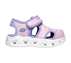Skechers Girls Heart Lights Sandals - Star Sweet -  Pink Lavender (blinke sandal)