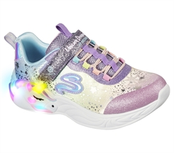 Skechers Girls unicorn Lights - Unicorn Charmer - Purple multicolour (blinke sneakers)