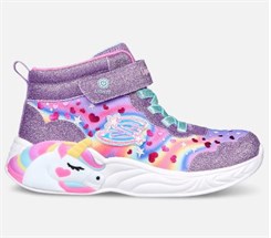 Skechers - S Lights: Unicorn Dreams - Magical Dreamer -  Lavender multicolor (blinke støvle)