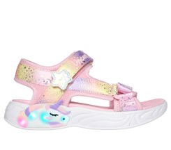 Skechers Girls unicorn Dreams sandal Lights - Unicorn Charmer - Light Pink multicolour (blinke sandal)