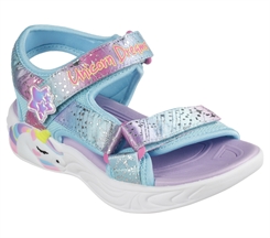 Skechers Girls unicorn Dreams sandal Lights - Unicorn Charmer - Purple multicolour (blinke sandal)