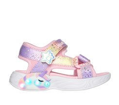 Skechers Girls unicorn Dreams sandal Lights - Unicorn Charmer - Light Pink multicolour (blinke sandal)