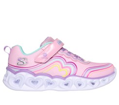 Skechers Girls Lighted Hearts - Light pink Multicolor (blinke sneakers)