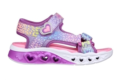 Skechers Girls Flutter Hearts Sandal - Lavender multi (blinke sandal)